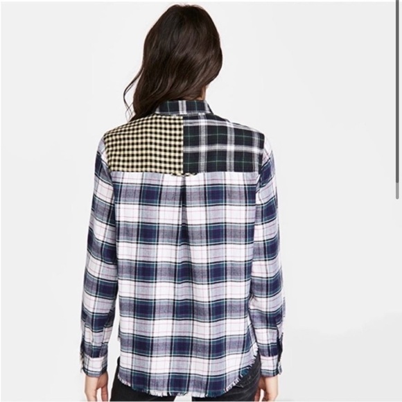 Rails Plaid Brando Button Down Shirt Size M - Picture 3 of 11